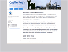 Tablet Screenshot of castlepeak.co.uk